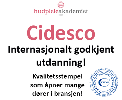 Cidesco, Internasjonalt godkjent utdanning til hudterapeut ved Hudpleieakademiet